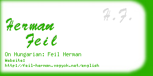 herman feil business card